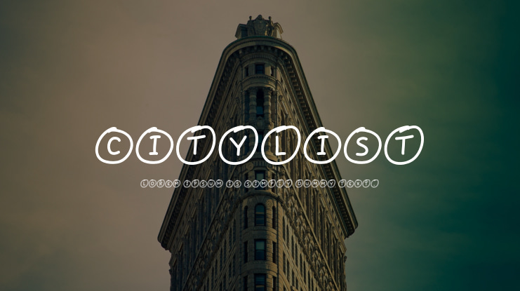Citylist Font