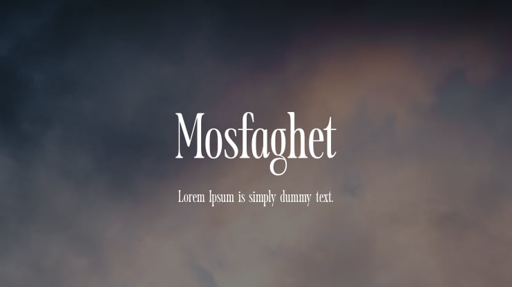 Mosfaghet Font
