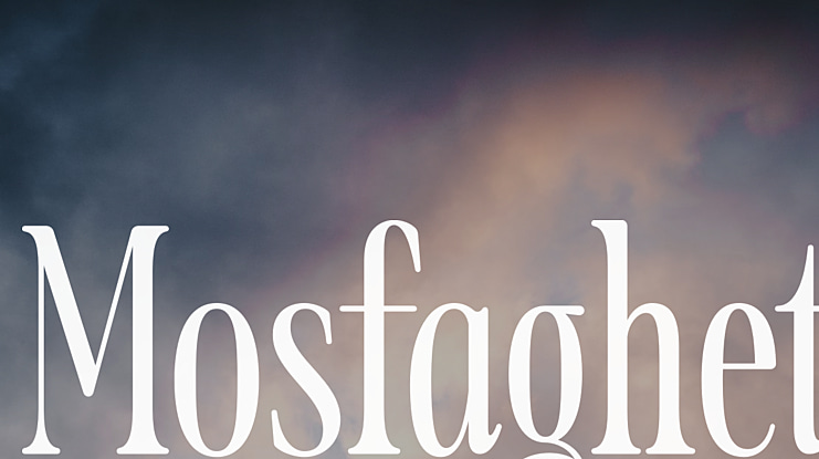 Mosfaghet Font