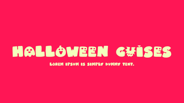 Halloween Guises Font Family