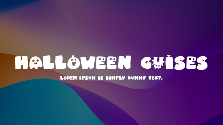 Halloween Guises Font Family