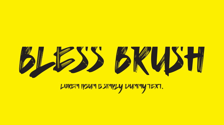 BLESS BRUSH Font