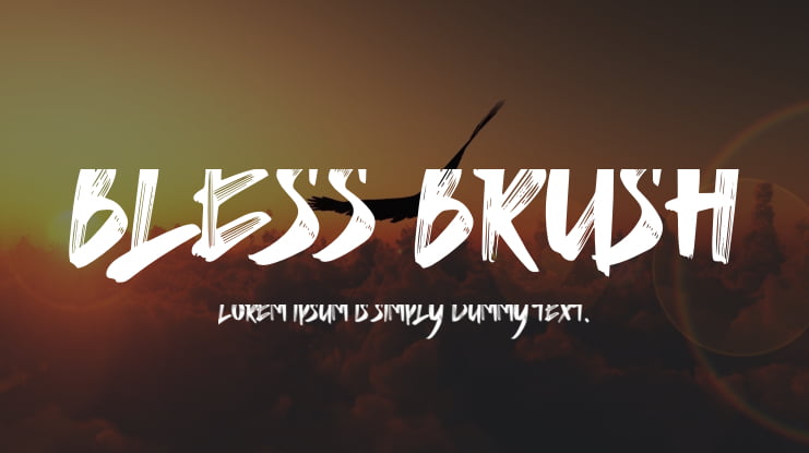 BLESS BRUSH Font