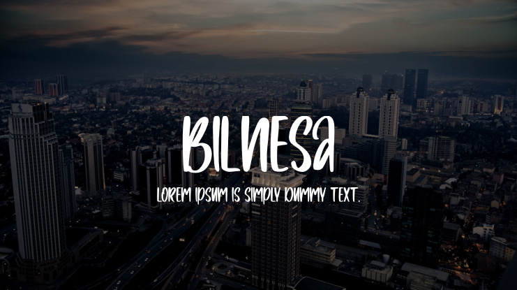Bilnesa Font