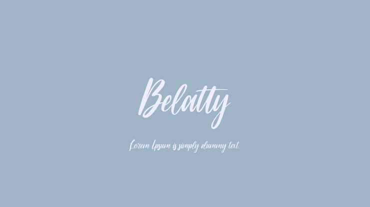 Belatty Font