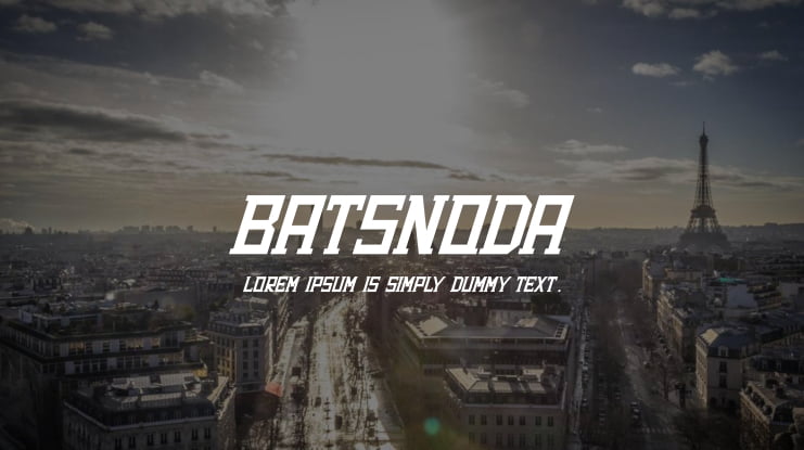 Batsnoda Font