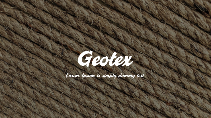Geotex Font