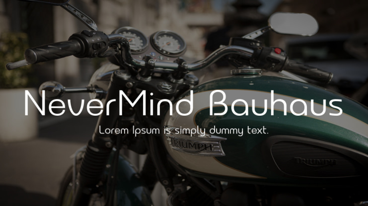 NeverMind Bauhaus Font Family