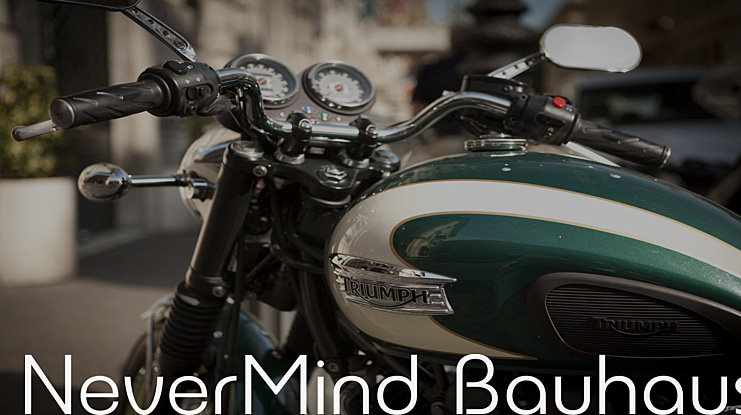 NeverMind Bauhaus Font Family