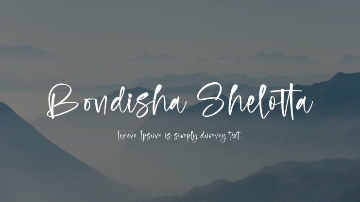 Bondisha Shelotta Font