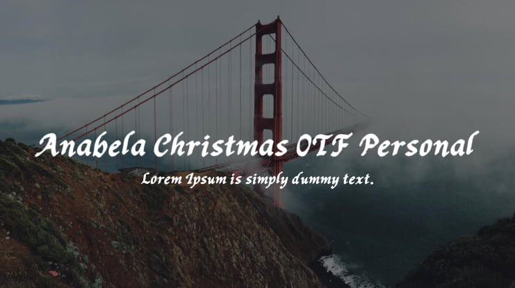 Anabela Christmas OTF Personal Font