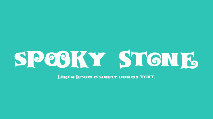 Spooky Stone Font