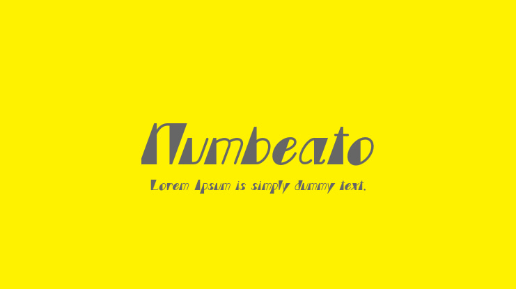 Numbeato Font