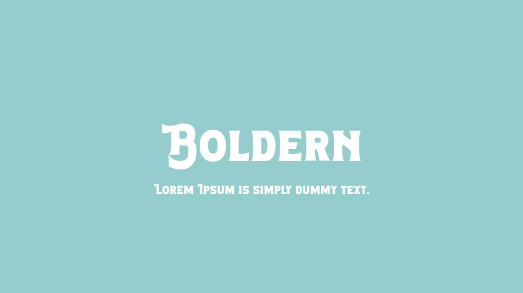 Boldern Font