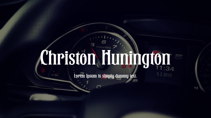 Christon Hunington Font