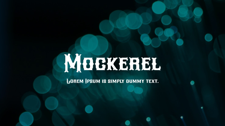 Mockerel Font