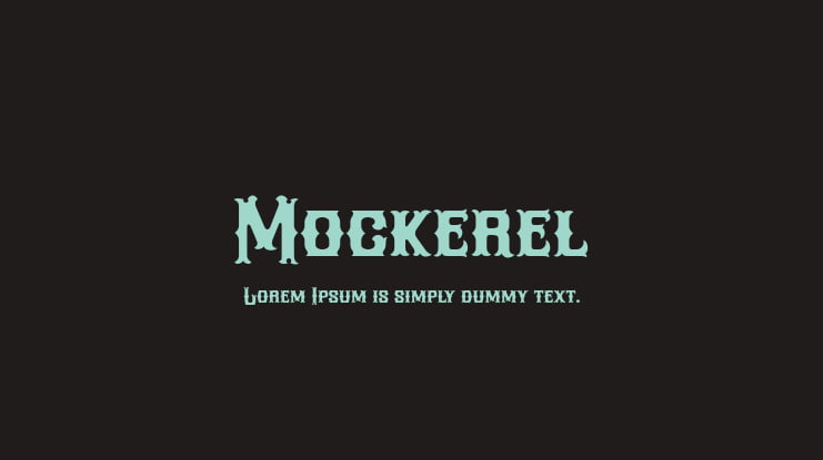 Mockerel Font