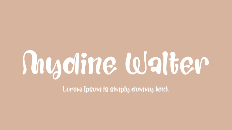 Mydine Walter Font Family