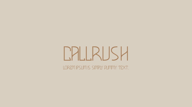 CALLRUSH Font