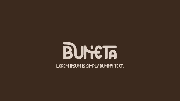 BUNETA Font