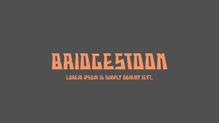 BRIDGESTOON Font