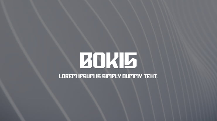 Bokis Font