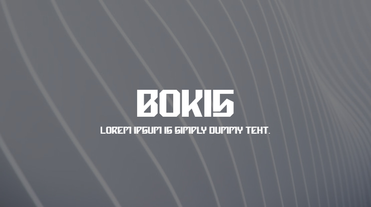 Bokis Font