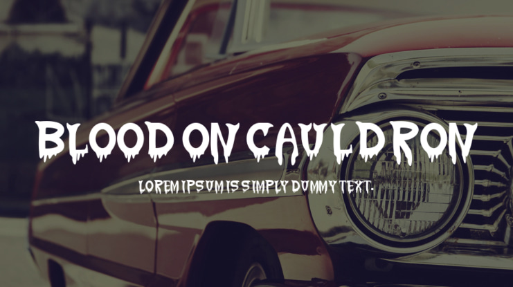 Blood On Cauldron Font