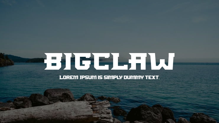 BIGCLAW Font
