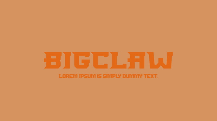 BIGCLAW Font