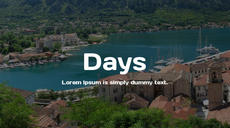 Days Font