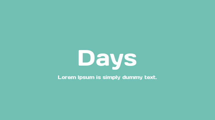 Days Font