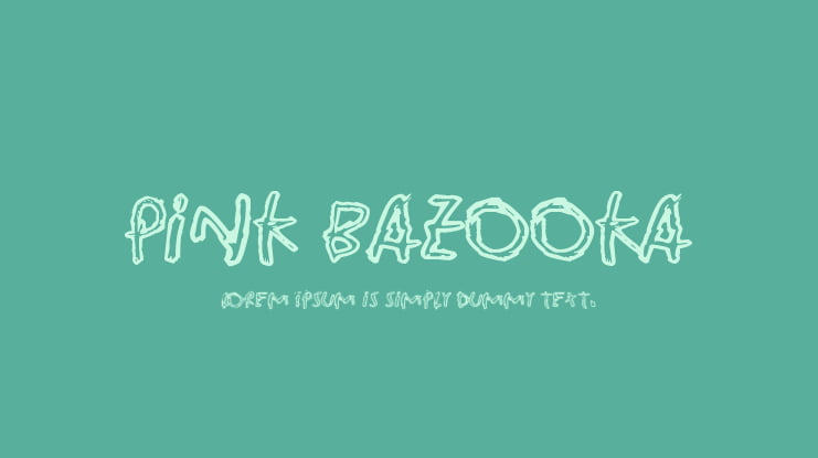 Pink Bazooka Font