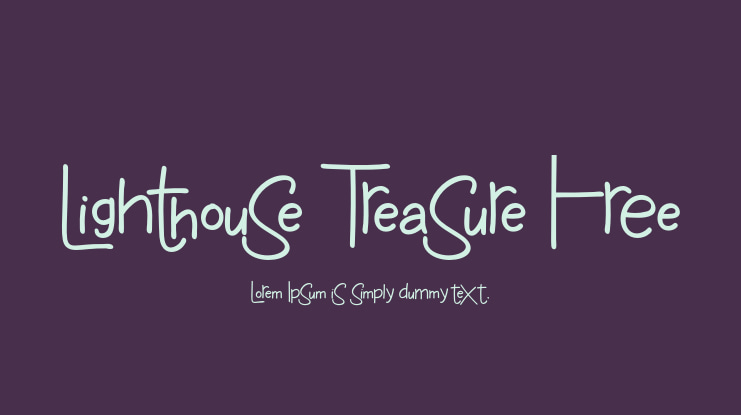 Lighthouse Treasure Free Font
