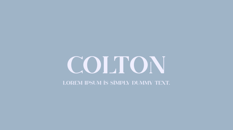 Colton Font