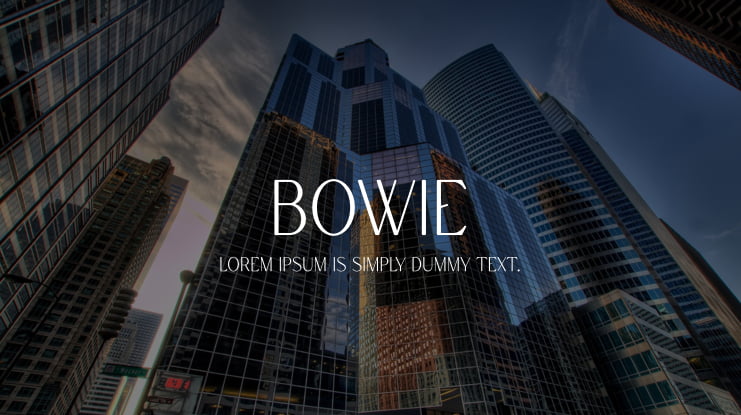 Bowie Font