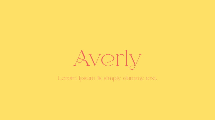 Averly Font