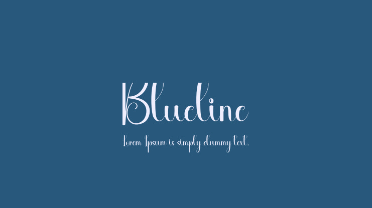 Blueline Font