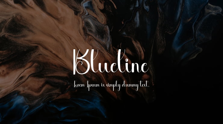 Blueline Font