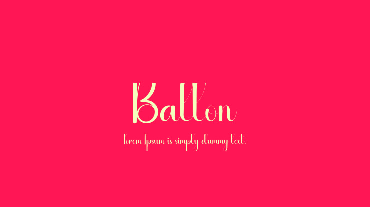 Ballon Font