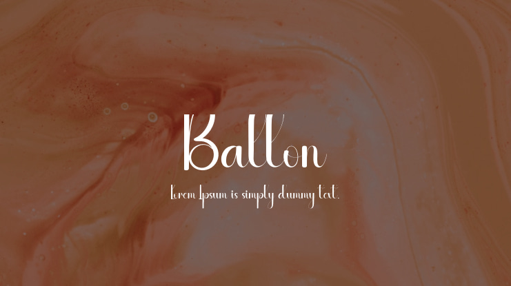 Ballon Font