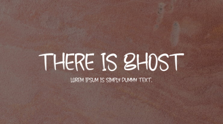 There Is Ghost Font