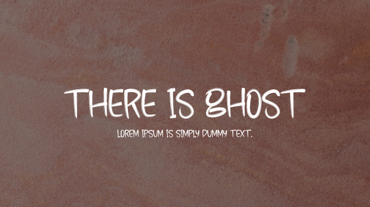 There Is Ghost Font