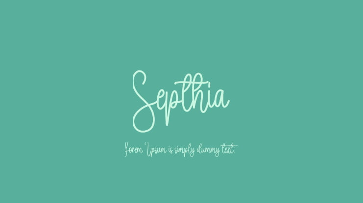 Septhia Font