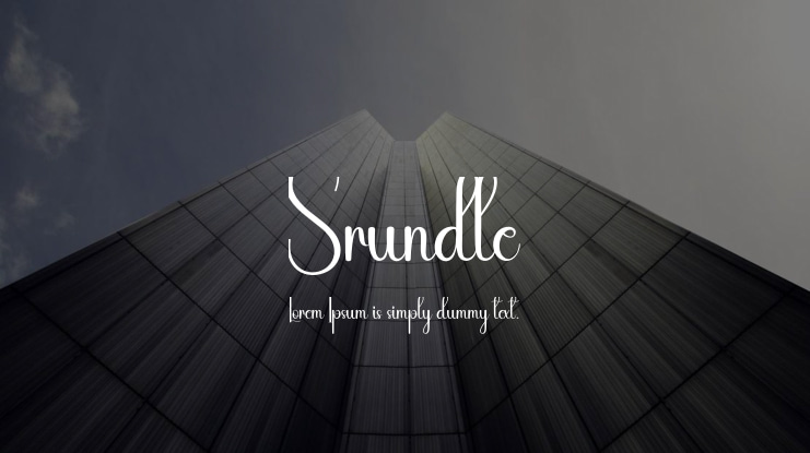 Srundle Font