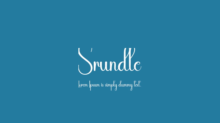 Srundle Font