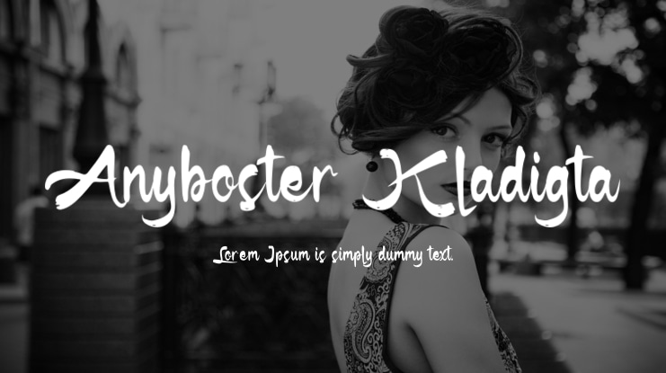 Anyboster Kladigta Font