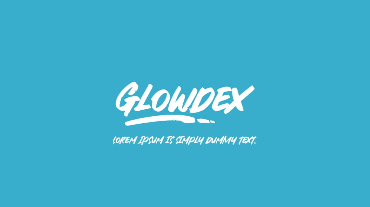 Glowdex Font
