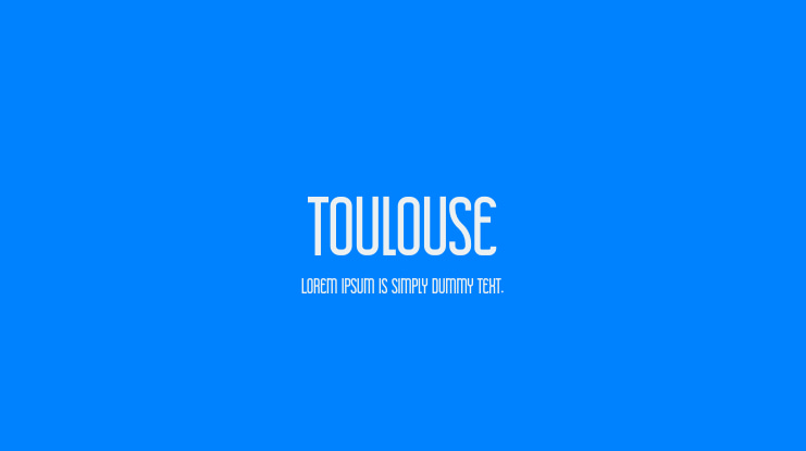 Toulouse Font