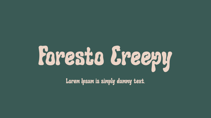 Foresto Creepy Font